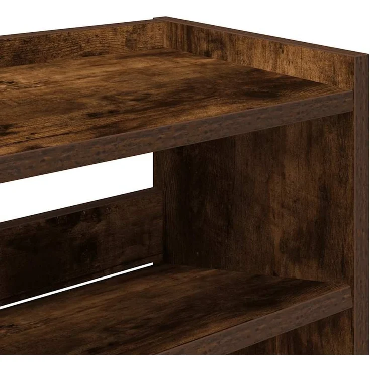 vidaXL Schuhregal Räuchereiche 80x25x100 cm Holzwerkstoff 859900 – Bild 6
