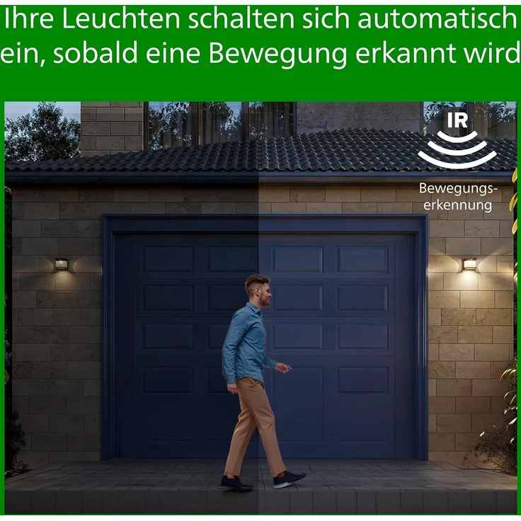 Philips Solar Wandleuchte Tylus 18,5 x 21,5 x 17 cm kaltweiß – Bild 6