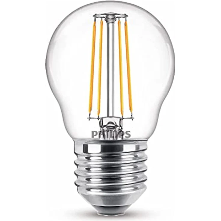 Philips LED Lampe Lüsterkolben E27, Warmweiß (2700K), 470 lm, 4,3 W entspricht 40 W – Bild 3