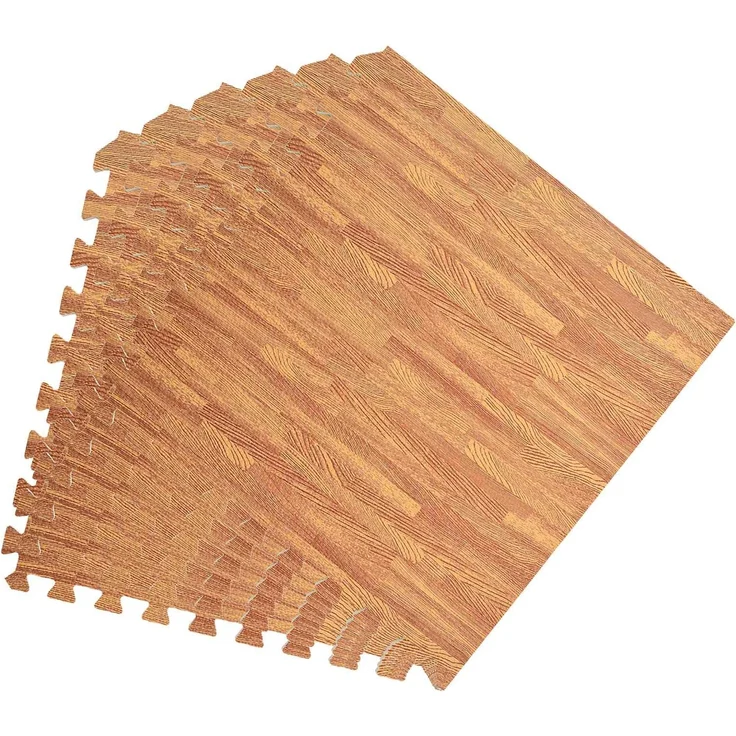 vidaXL Pool Bodenschutzmatte 6 stk. Holz 2,16 m² EVA-Schaum 3433303 – Bild 3