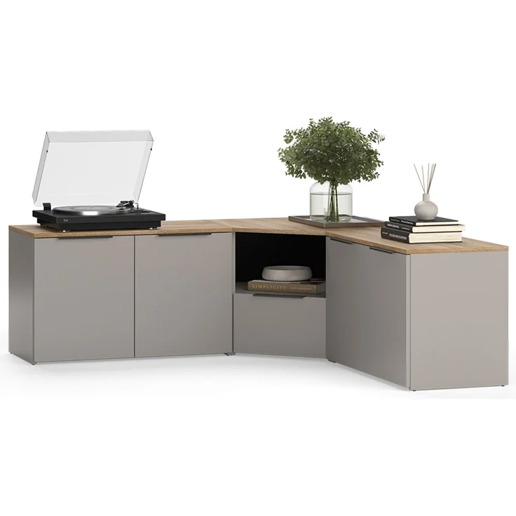 Wohnwand Wido Greige 3 Teile Vicco – Bild 5