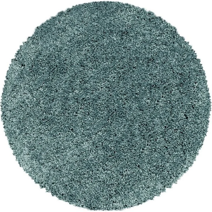 Teppium Teppich Unicolor - Einfarbig, Rund, Höhe: 30 mm, Einfarbig Shaggy Teppich Wohnzimmer Langflor versch. farben und größen – Bild 4