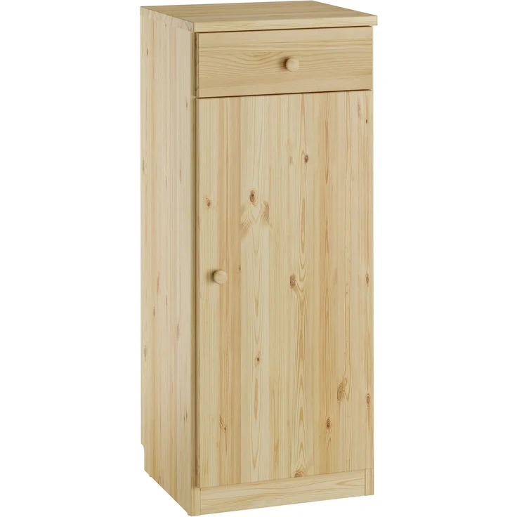 Garderobenschrank Schuhschrank Flurkommode Badmöbel 100x37x40 Kiefer oder weiß Massivholz V-90.51-04Kiefer – Bild 2