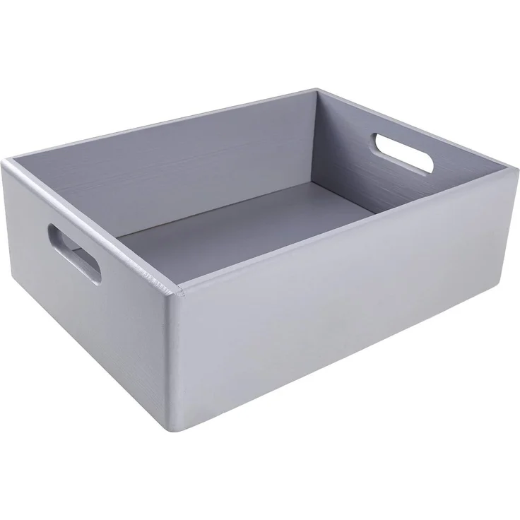 Creative Deco Holzkiste XXL Obstkiste Korb 40x30x13cm (1cm) mit Griffen ohne Deckel, mit Griffen, ohne Deckel – Bild 5