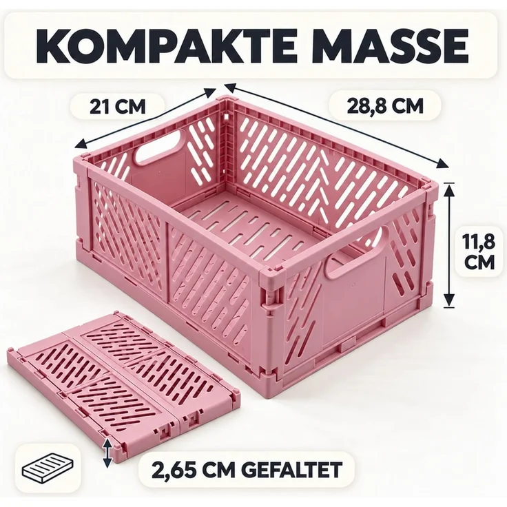 Relaxdays Klappbox 4er Set – Bild 5