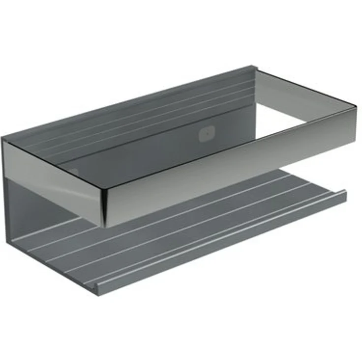 Bernstein Duschkorb DK319 (Badregal / Duschkorb / Duschregal / Ablage für die Dusche / Duschabstellfläche / mit Ablaufschlitz und Duschabzieher / mit Abzieher / Korb, Breite 22 cm / Edelstahl), Farbe wählbar / hochwertig / modernes Design / einfache Mo... – Bild 4