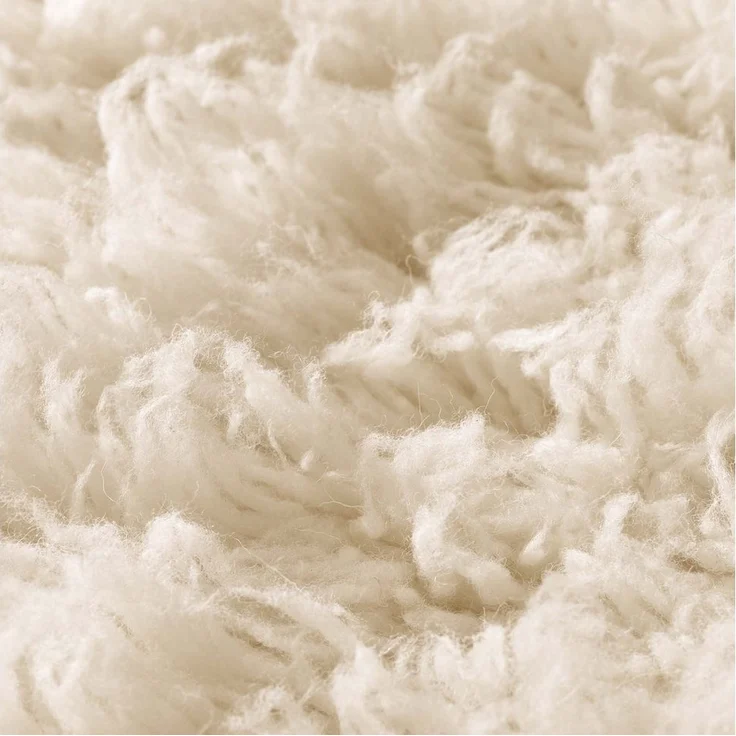 TaraCarpet Flokati-Teppich TaraCarpet Flokati Diana aus Schurwolle, rechteckig, Höhe: 45 mm, Schafwollteppich Langflor Wohnzimmer Schlafzimmer Esszimmer 70X140 – Bild 2