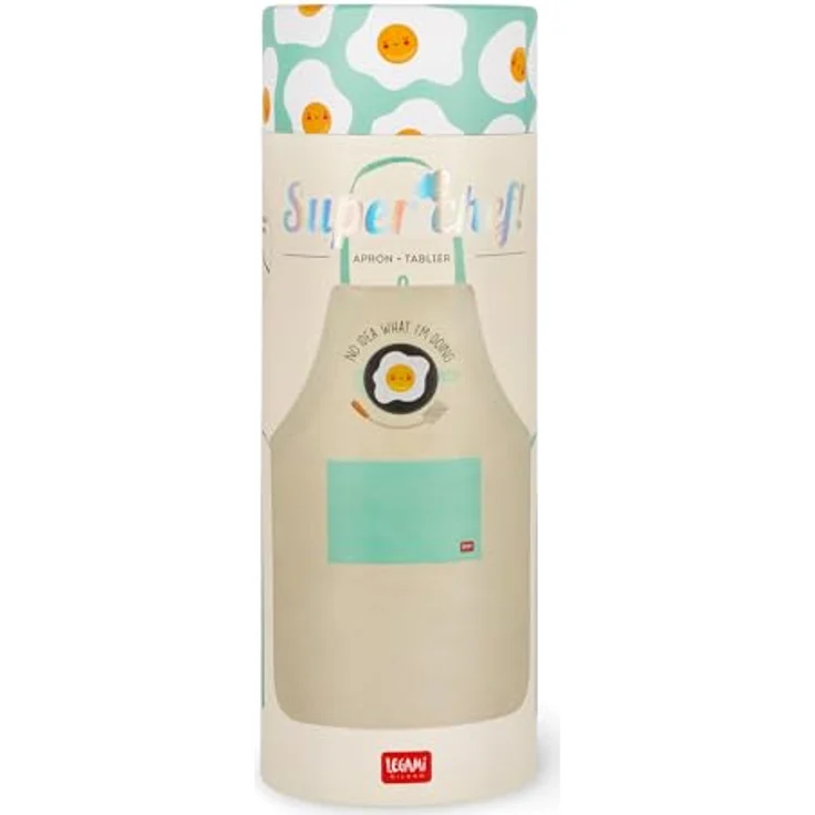 Legami Schürze Super Chef Egg, grün / beige – Bild 6