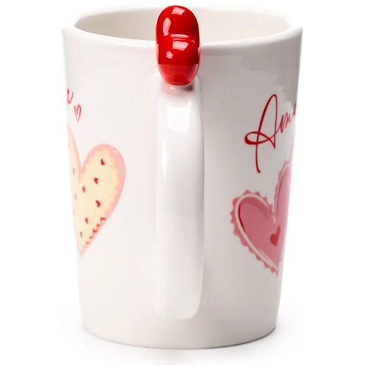 Puckator AMORE HERZEN Figurativer Keramikbecher 400 ml / Becher – Bild 3