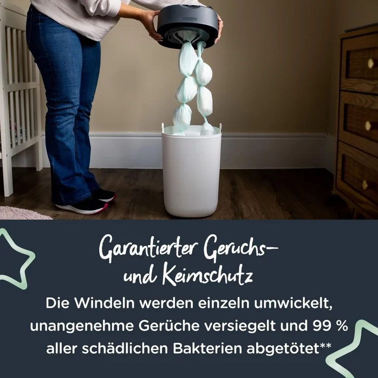 Tommee Tippee 18er Pack Nachfüllkassetten Greenfilm f. Twist & Click Windeleimer – Bild 4