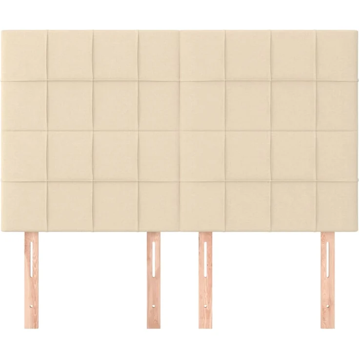 vidaXL Kopfteile 4 Stk. Creme 72 x 5 x 78/88 cm Stoff 3116335 – Bild 3