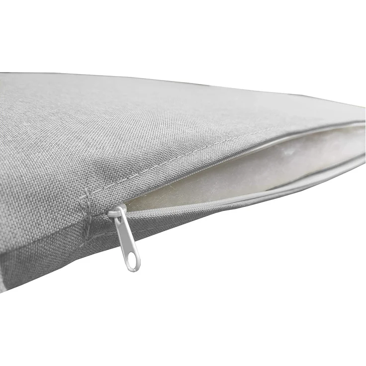 chilly pilley Bankkissen Bankauflage Polsterauflage Reißverschluss mit Schlaufen Kissen für Gartenbank Gartenbankauflage für Gartenmöbel Sitzkissen & Rückenkissen Outdoor (130 x 60 x 5 cm, Silber) – Bild 7