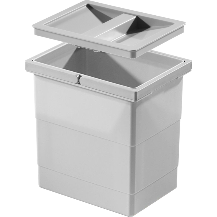 Hailo Einbaumülleimer Hailo Inneneimer 1107289 mit Deckel 6,5 L 226x174x200 mm 2 Henkel