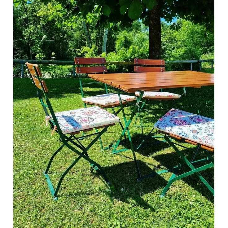 JACK Stuhlkissen JACK Motiv Outdoor Wende Stuhlkissen 40x40cm Lounge Kissen Sitzkissen, Gartenkissen, Lotus Effekt, Robust, Wasserfest, Innen & Außen – Bild 3