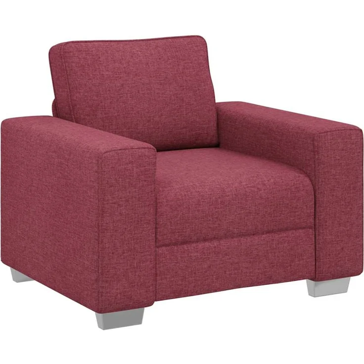 vidaXL Sofa-Sessel Weinrot 100 cm Stoff 4105210 – Bild 2