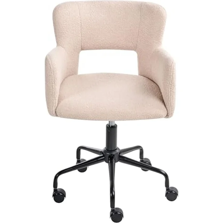 Schreibtischstuhl SANILAC II Bouclé Beige – Bild 6