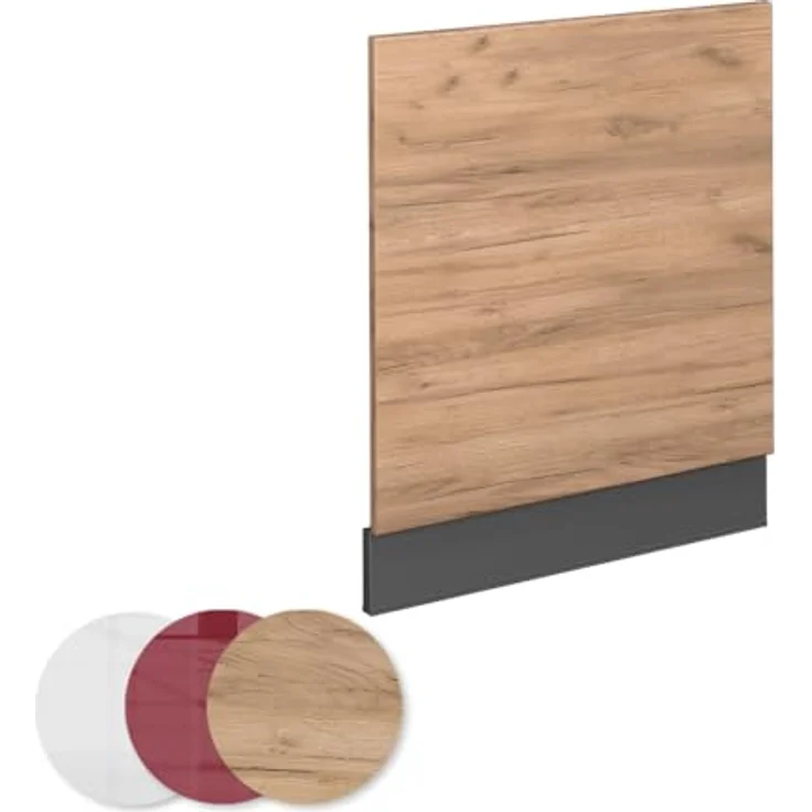 Vicco Frontblende Fame-Line, Goldkraft Eiche/Anthrazit, 60 cm, AP Anthrazit – Bild 7