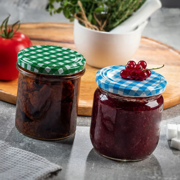 KADAX 10x Glas 350ml Glasgläser für Konserven, Marmelade, Honigkapseln Fi82 – Bild 7