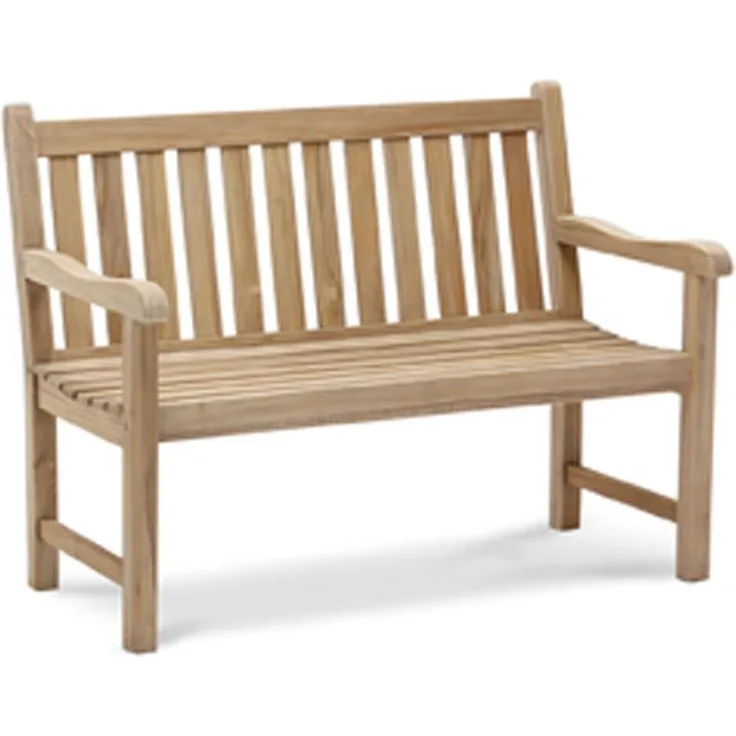 Teak-Bank Moretti grey-wash 120 cm