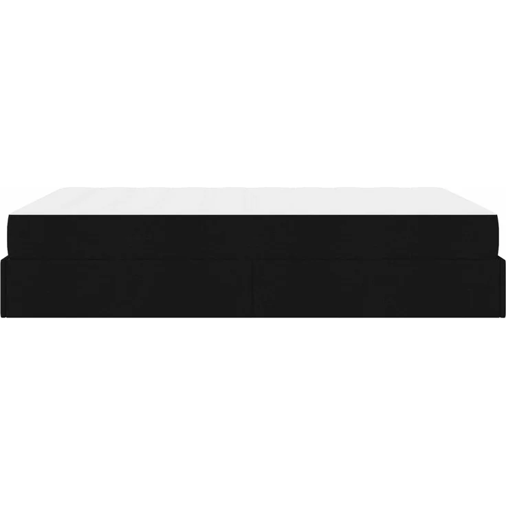 vidaXL Bettgestell mit Matratze mit Matratze 2 pcs Schwarz Stoff 3399496 – Bild 6