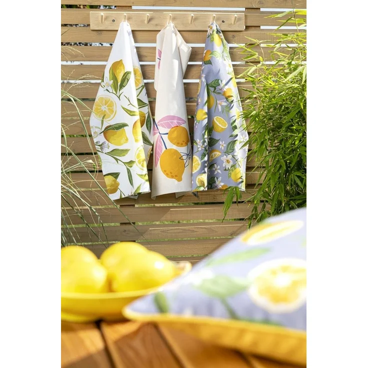 Magma Heimtex Geschirrtuch 'Frutta' 50 x 70 cm Limone - Gelb, Zitronen, 100% Baumwolle – Bild 2