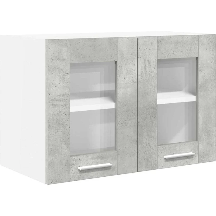 vidaXL Hängeschrank 2 stk. Betongrau 60 x 31 x 40 cm Holzwerkstoff 884217 – Bild 5