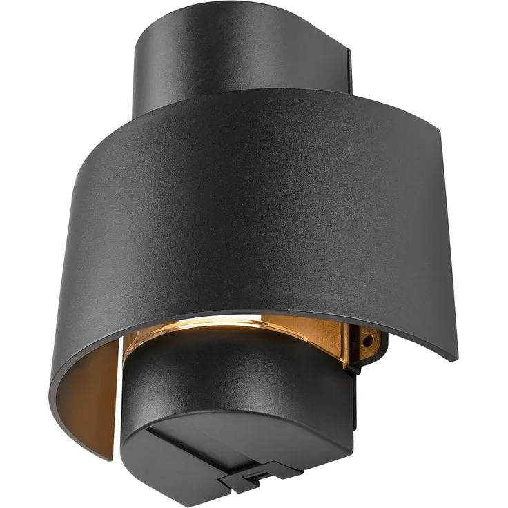 SLV PHOTONI CYL, Wandaufbauleuchte, zylindrisch, 1x max. 13W, E27, schwarz - Wand- und Deckenleuchten