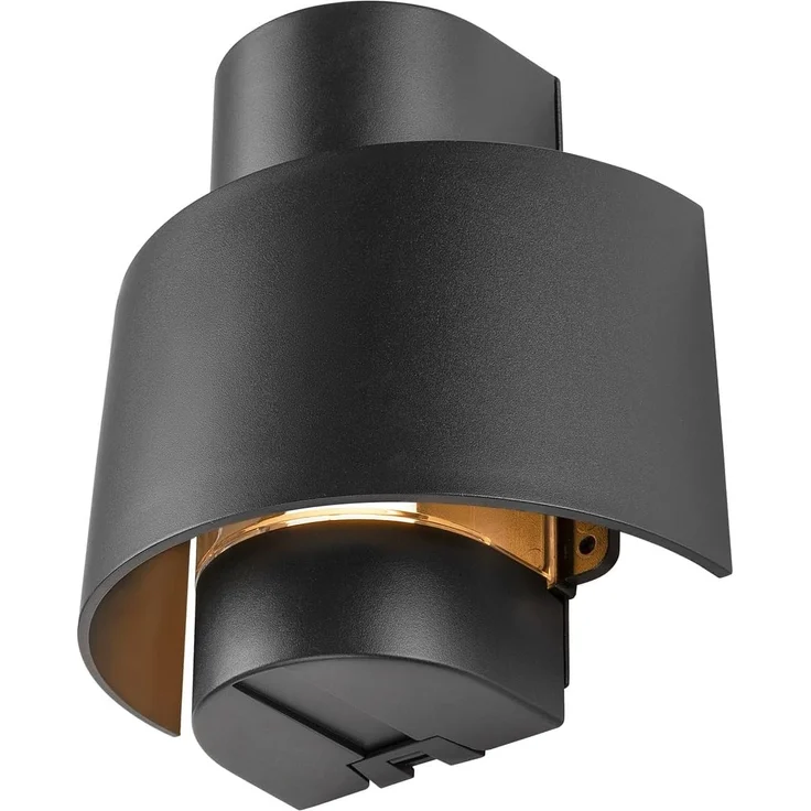 SLV PHOTONI CYL, Wandaufbauleuchte, zylindrisch, 1x max. 13W, E27, schwarz - Wand- und Deckenleuchten – Bild 1