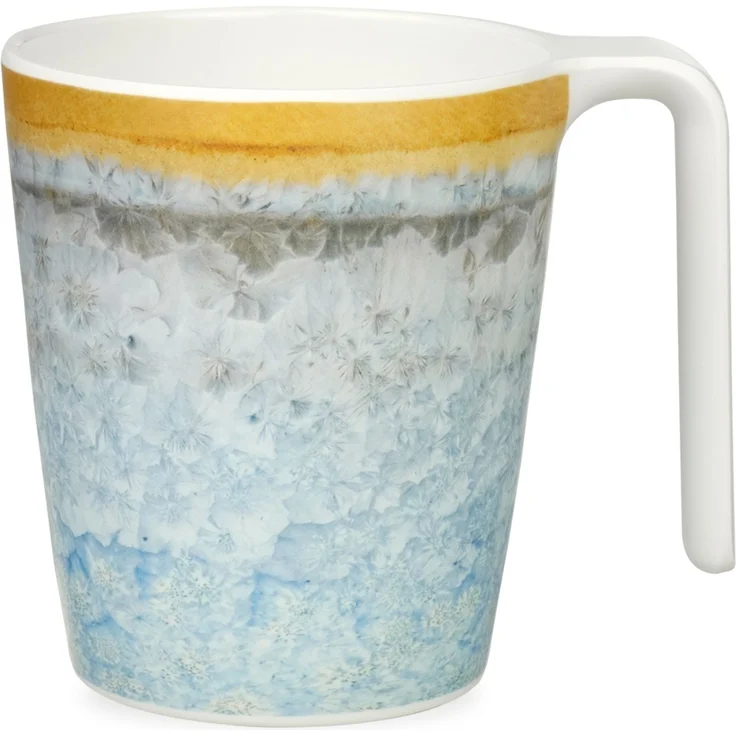 Moritz Camping Tafelgeschirr aus Melamin für 4 Personen 16-teilig | spülmaschinenfest | Picknick Geschirrset | Geschirr Campinggeschirr I Crystal Blue Design – Bild 5
