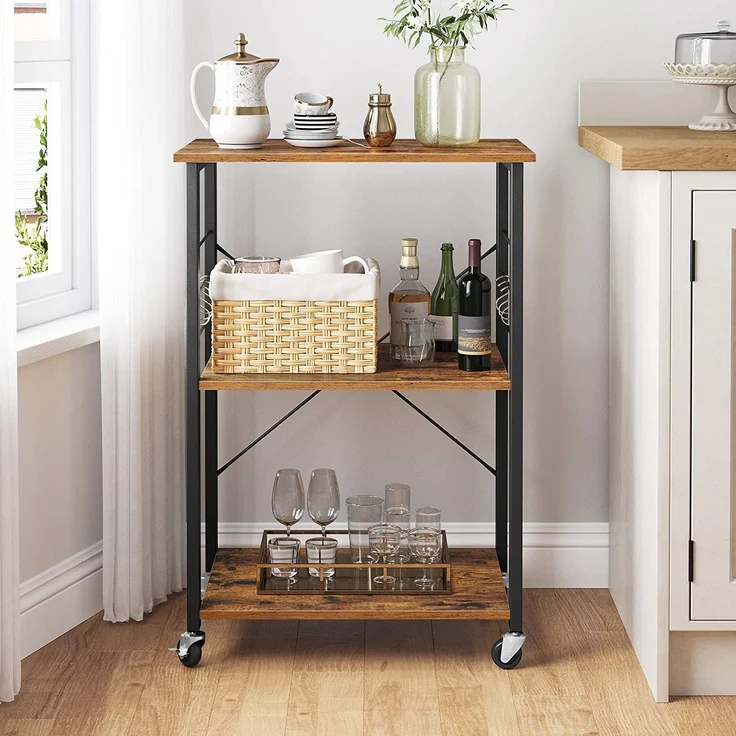 Rollbares Kuechenregal Industrie-Design – Bild 3