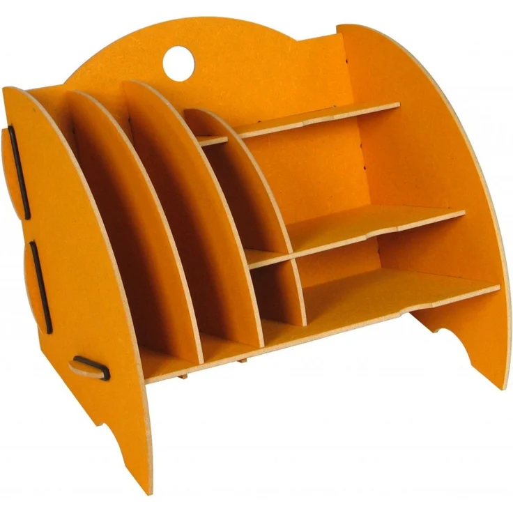 Werkhaus - Ablage Mini Organizer Gelb Briefablage Stiftehalter Box Schreibtisch