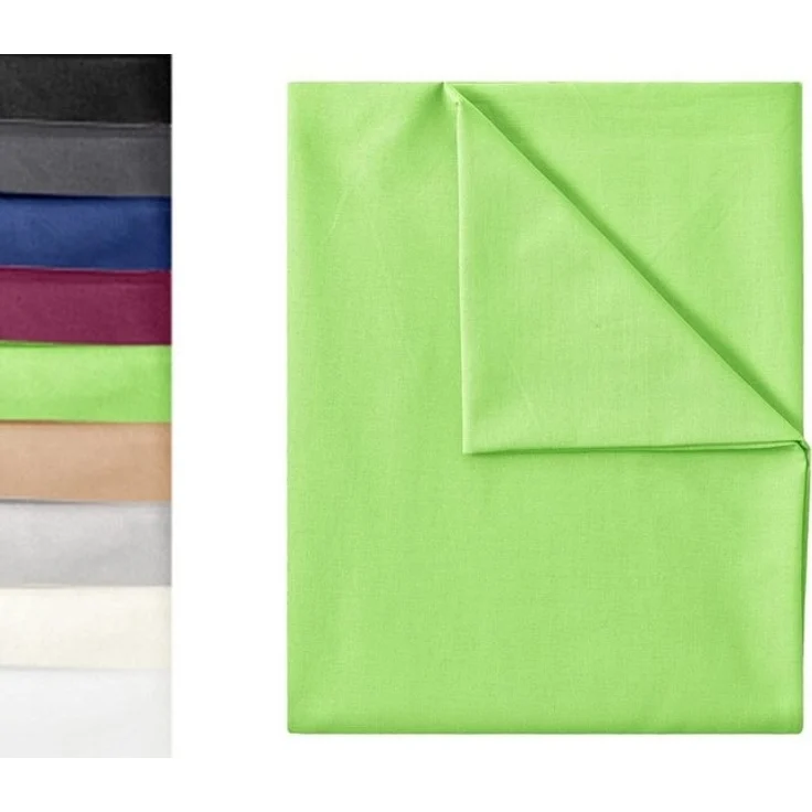NatureMark Bettlaken klassisches Betttuch Haustuch, 100% Baumwolle, Gummizug: ohne, (1 Stück), Laken Haustuch, viele Größen und Farben, 150x250 cm, Apfel grün – Bild 4