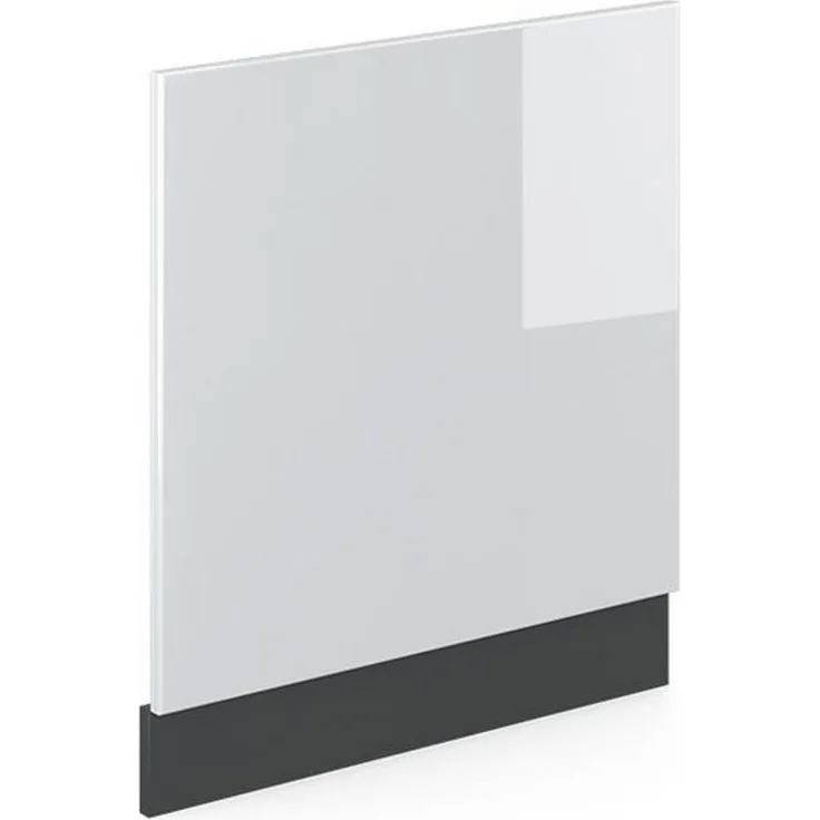Frontblende R-Line Weiß Hochglanz 60 cm ohne Arbeitsplatte Vicco