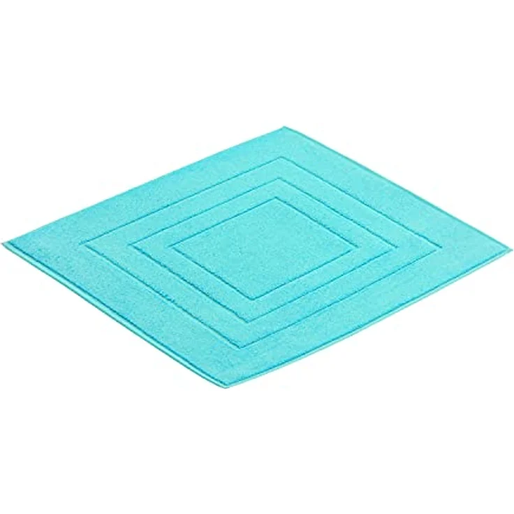 Vossen Badematte Feeling, 100% Baumwolle, garngefärbt, strapazierfähig, light azure – Bild 2