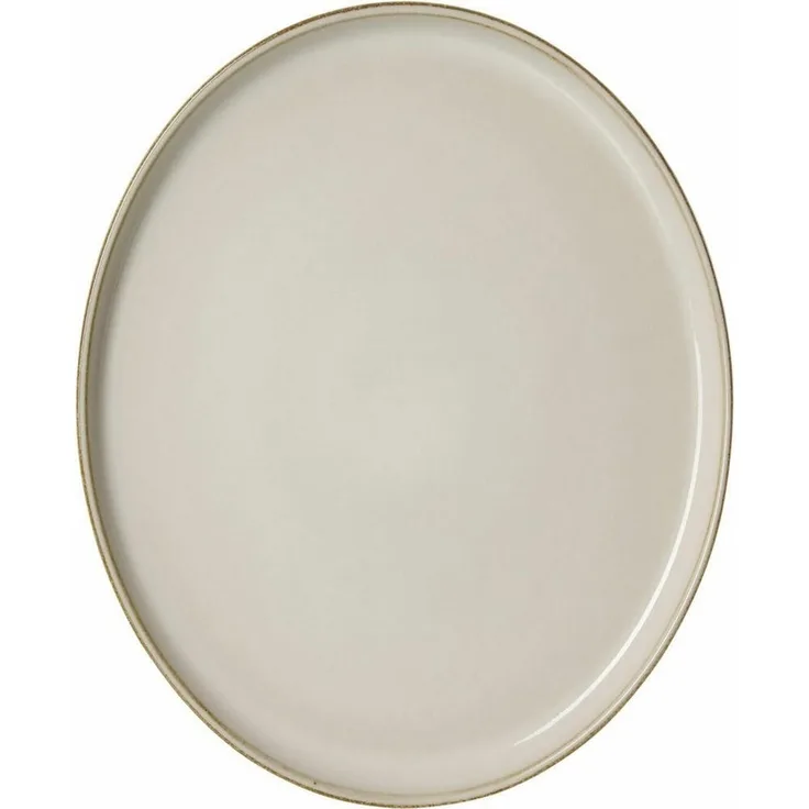 Ritzenhoff & Breker Servierplatte Olivia oval Beige 29.5 x 25 cm, Steingut