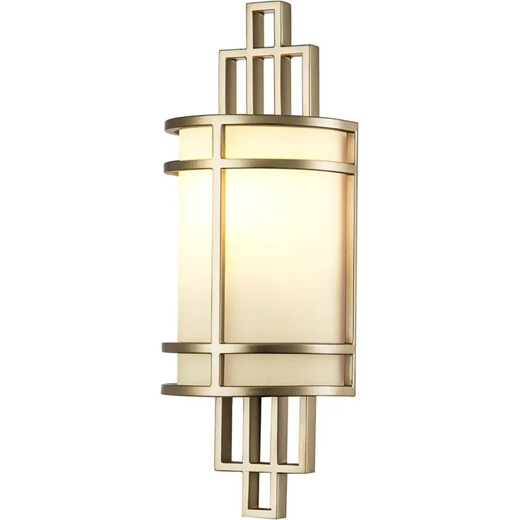Elstead Fusion 1 Light Wandleuchte 1-flammig messing natur lackiert E27