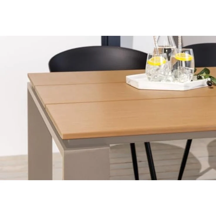 riess-ambiente Gartentisch FLOATING 210cm greige - WPC-Bohlen, Aluminium, wetterfest, Holzoptik (Einzelartikel, 1-St), Garten · Metall · Outdoor · Terrasse · Industrial Design · Modern – Bild 6