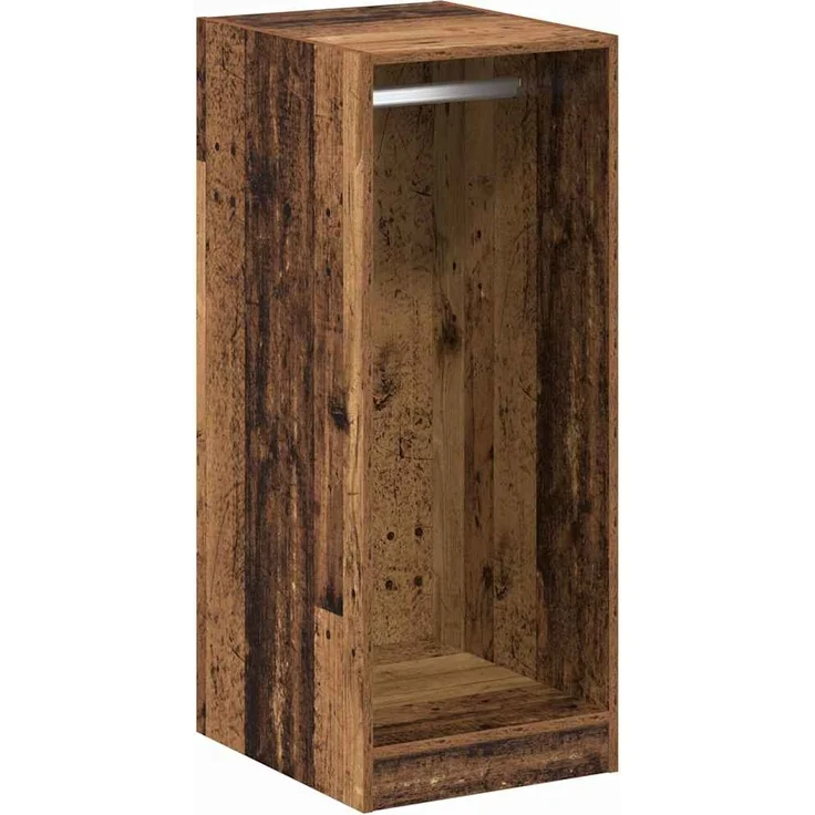 vidaXL Kleiderschrank mit Regal mit Speicher Altholz 41 x 48 x 102 cm 879645 – Bild 1