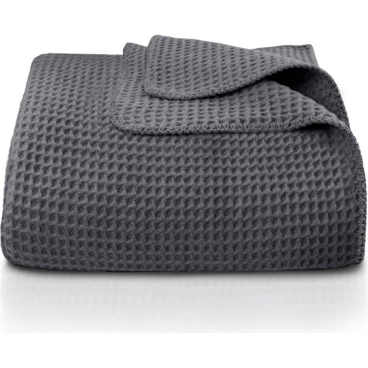Wohndecke Wohndecke Waffelpique aus Baumwolle - Kuscheldecke, Baumwolldecke -, Laynenburg, Decke als Sofa-decke, Couchdecke, Wolldecke aus Baumwollmix – Bild 4