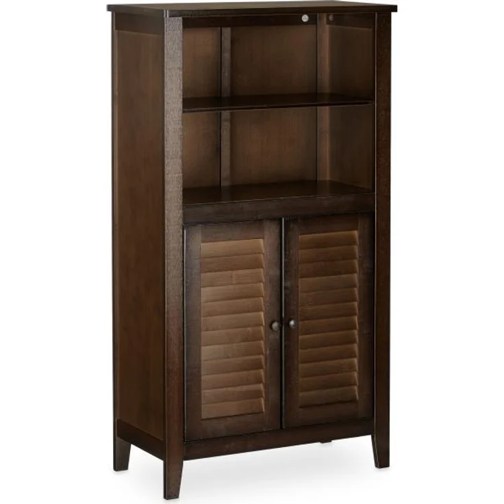 Badezimmerschrank dunkelbraun LAMELL 10020922 – Bild 8