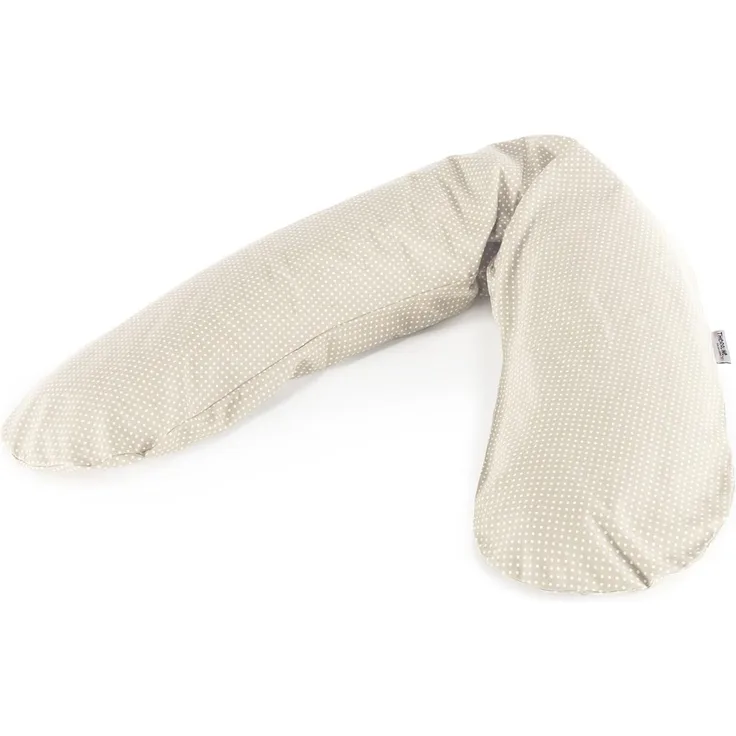 Theraline Bezug für Stillkissen 190cm Stillkissenbezug Punkte beige