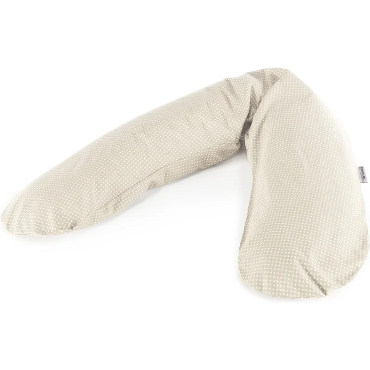 Theraline Bezug für Stillkissen 190cm Stillkissenbezug Punkte beige