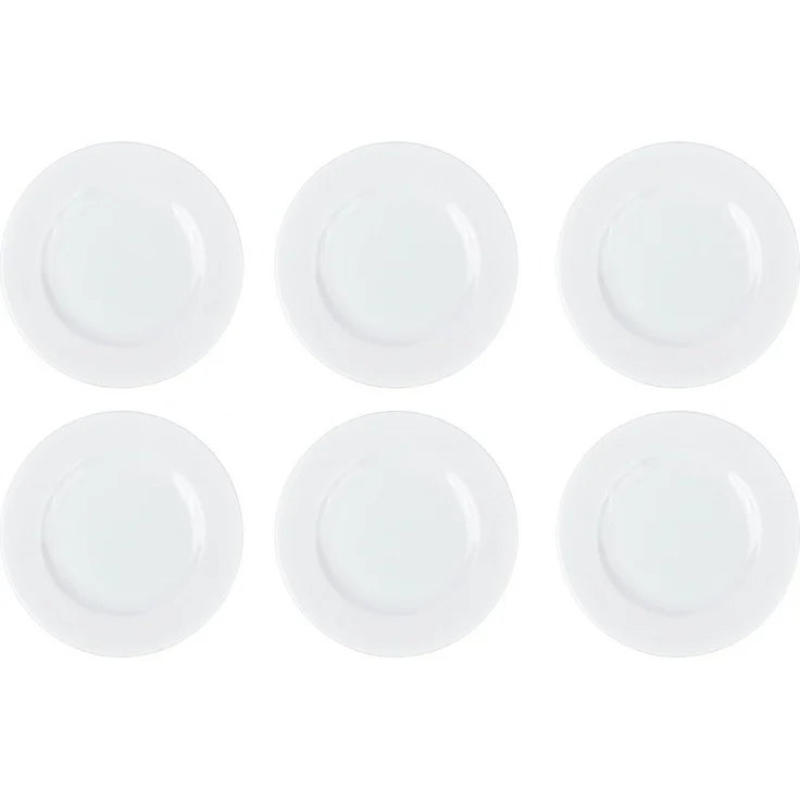 Retsch Arzberg Frühstücksteller HEIKE WEISS, Dessert- & Kuchenteller 21 cm, Set 6-tlg, Porzellan, (6 St), perfekt für Frühstück, Kaffee, Abendessen, spülmaschinenfest – Bild 3