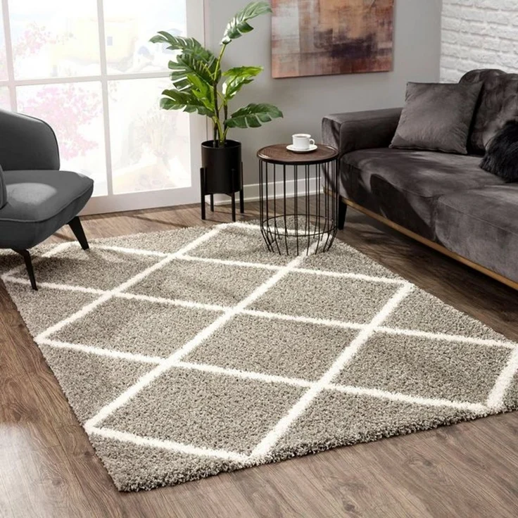 Sanat Hochflor-Teppich Madrid, rechteckig, Höhe: 30 mm, Wohnzimmer, Langflor, Shaggy Teppich – Bild 4