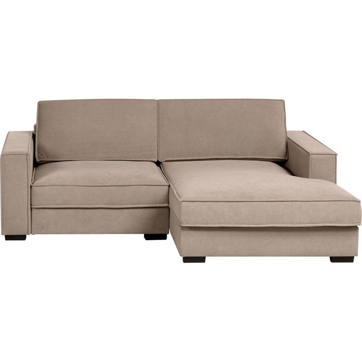 Ecksofa KOLDING Stoff Taupe linksseitig