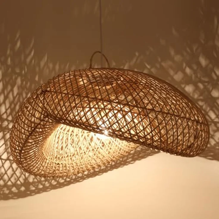Rattan Lampe Luna M – Bild 1