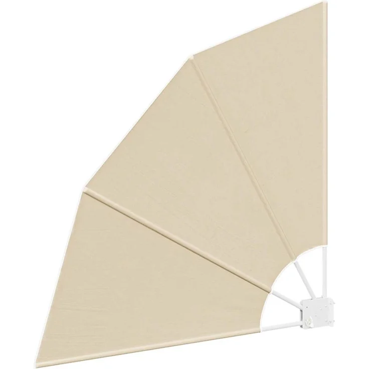 vidaXL Balkon Sichtschutz Beige 115 x 115 cm Polyester 42000907 – Bild 3