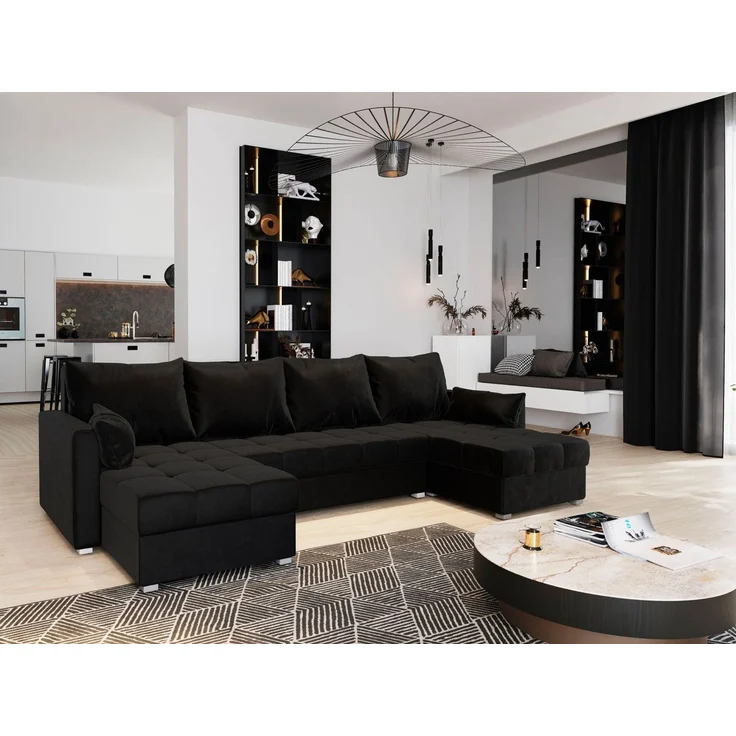 Masseno Ecksofa NAKO mit Schlaffunktion U-Form, Sofa mit Bettkasten – Bild 5