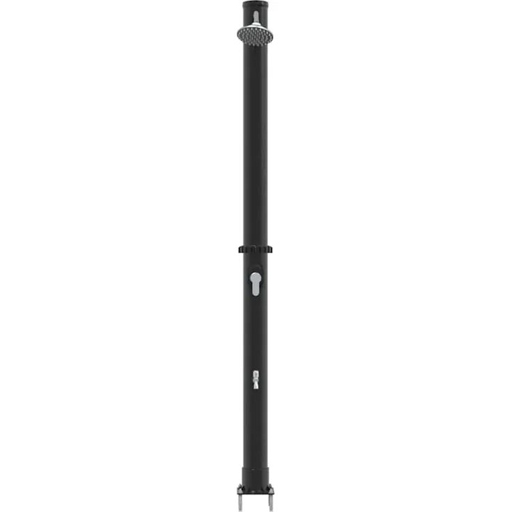 vidaXL Außen Solardusche Schwarz 217 cm PVC und Aluminium 42003412 – Bild 6
