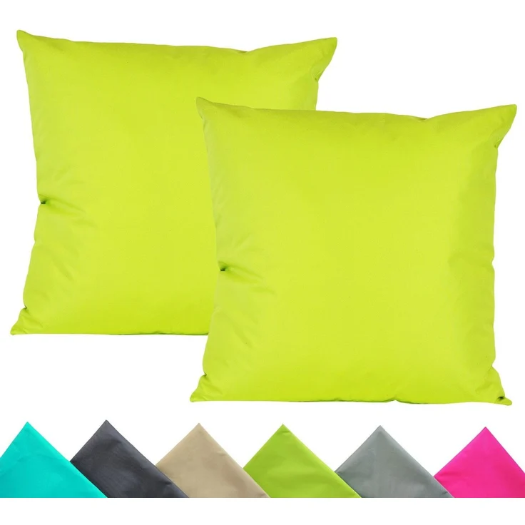 JACK Kissenbezüge 2er Set 40x40cm Outdoor Wasserfest, (2 Stück), 2x Kissenhülle, strapazierfähig, wasserabweisend, Innen & Außen – Bild 1